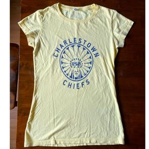 🌈 2/$15 “Slap Shot” Charlestown Chiefs Yellow Tee